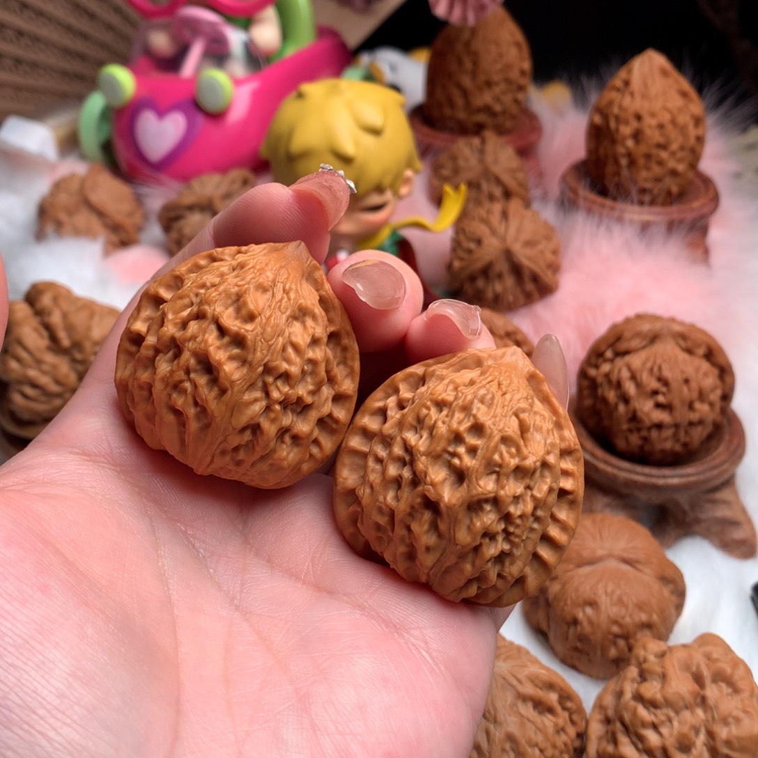 把件文玩核桃38金牛