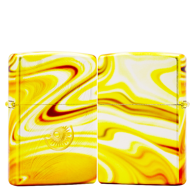 ZIPPO/之宝【秋水含睛-镀银渐变黑金】正品煤油打火机KF-DF