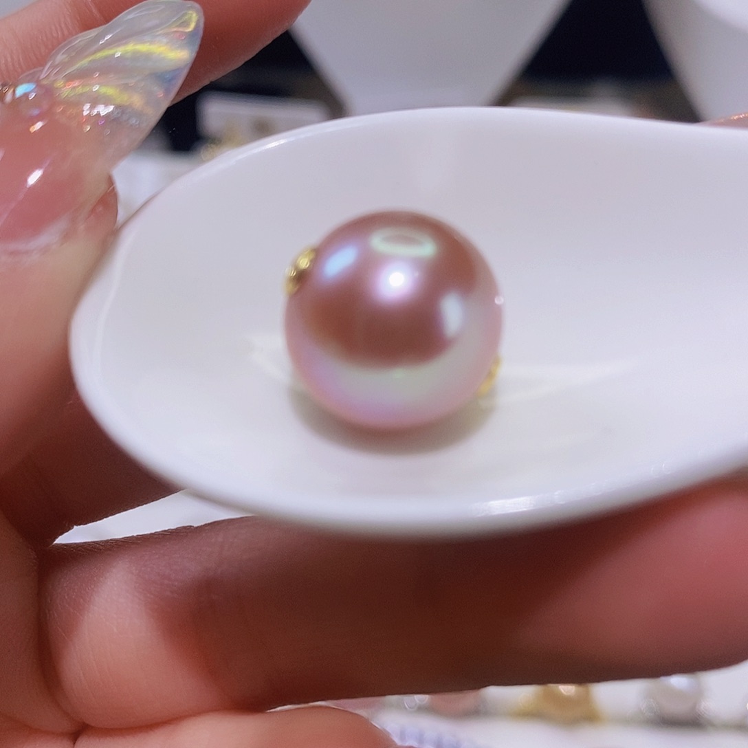 淡水珍珠颈饰银S925镶嵌