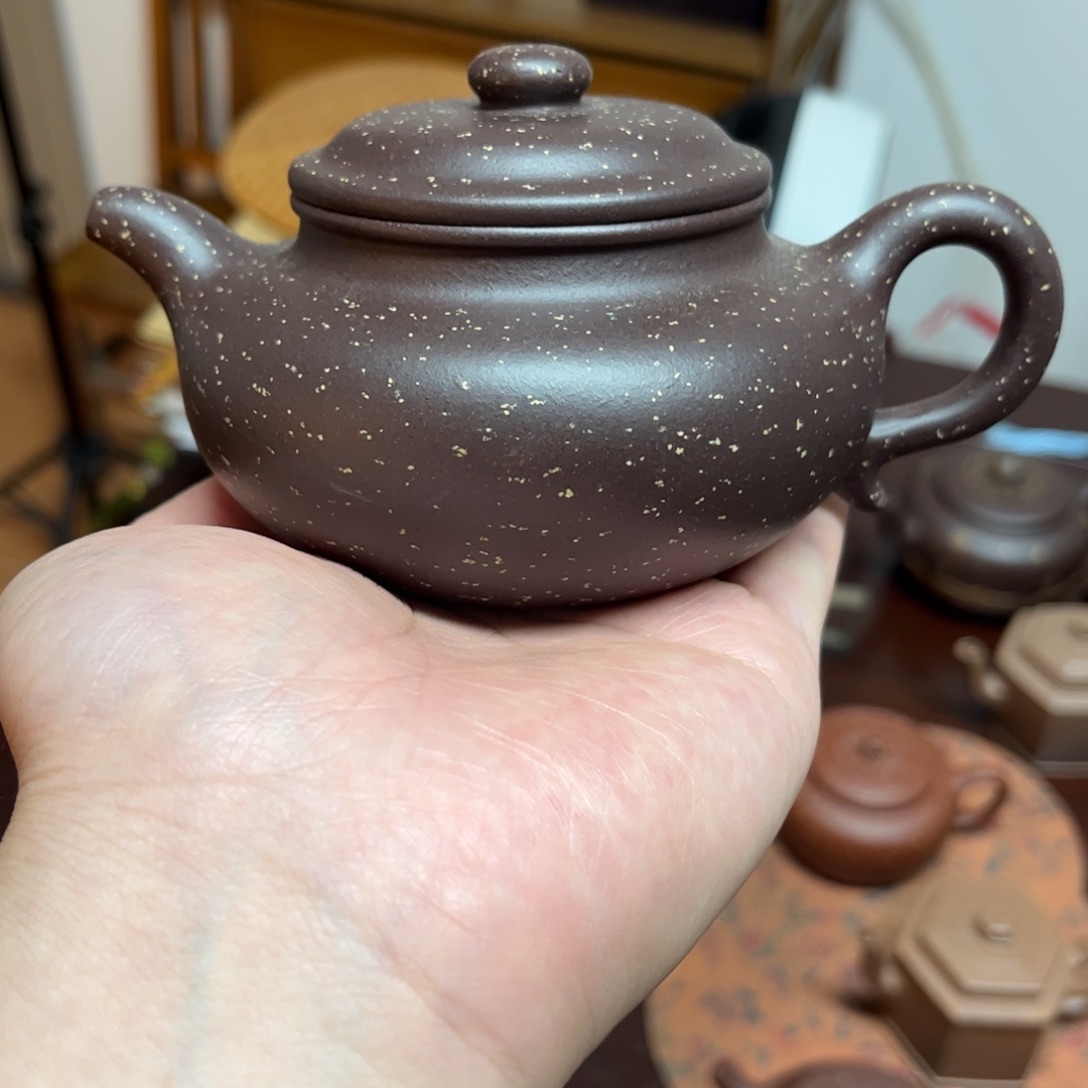 茶壶紫砂大亨仿古紫砂紫泥铺砂