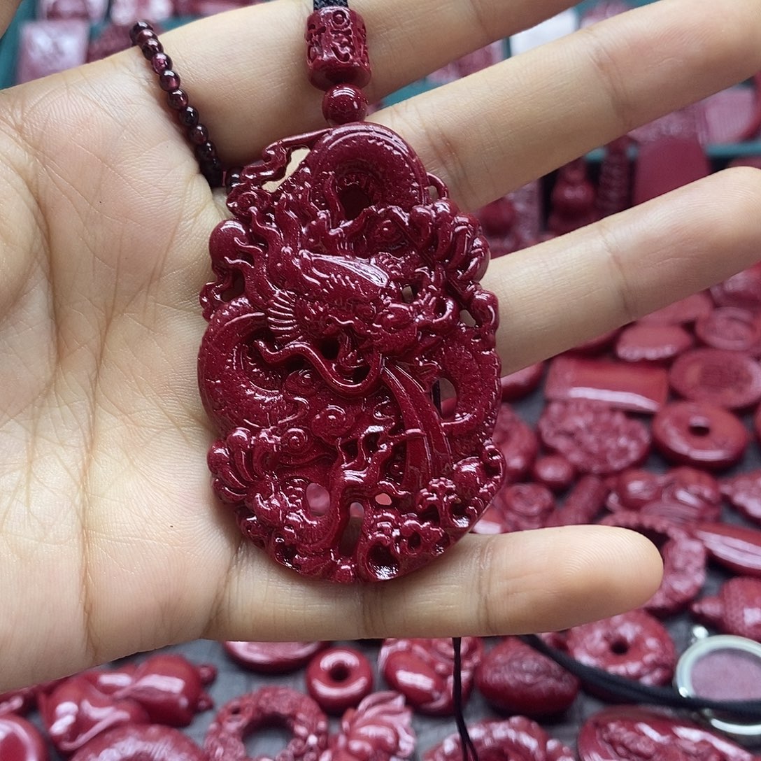 天然辰砂0000朱砂吊坠