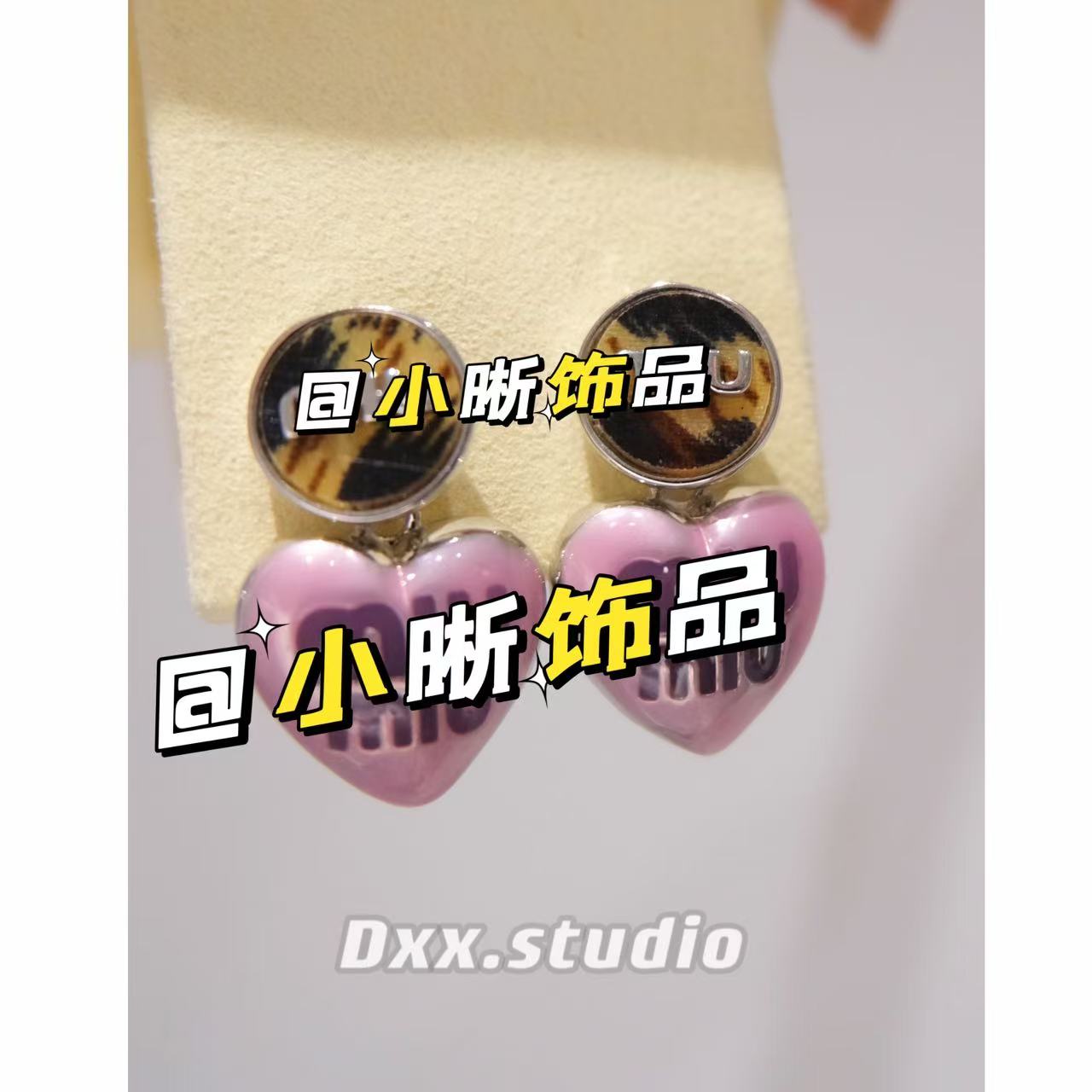 铜合金耳饰 爱心明媚的春天女简约个性可爱甜美彩色时尚耳饰44955