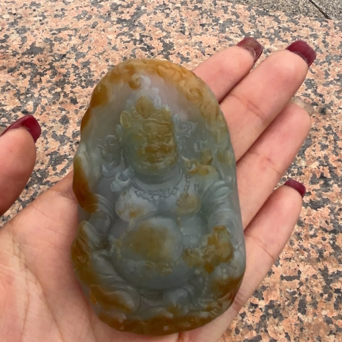 定制翡翠未镶嵌黄财神