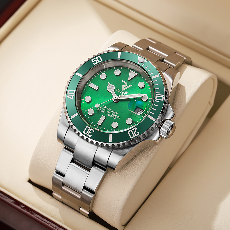 11绿水鬼夜光防水商务自动机械男士腕表潮流大气男款腕表