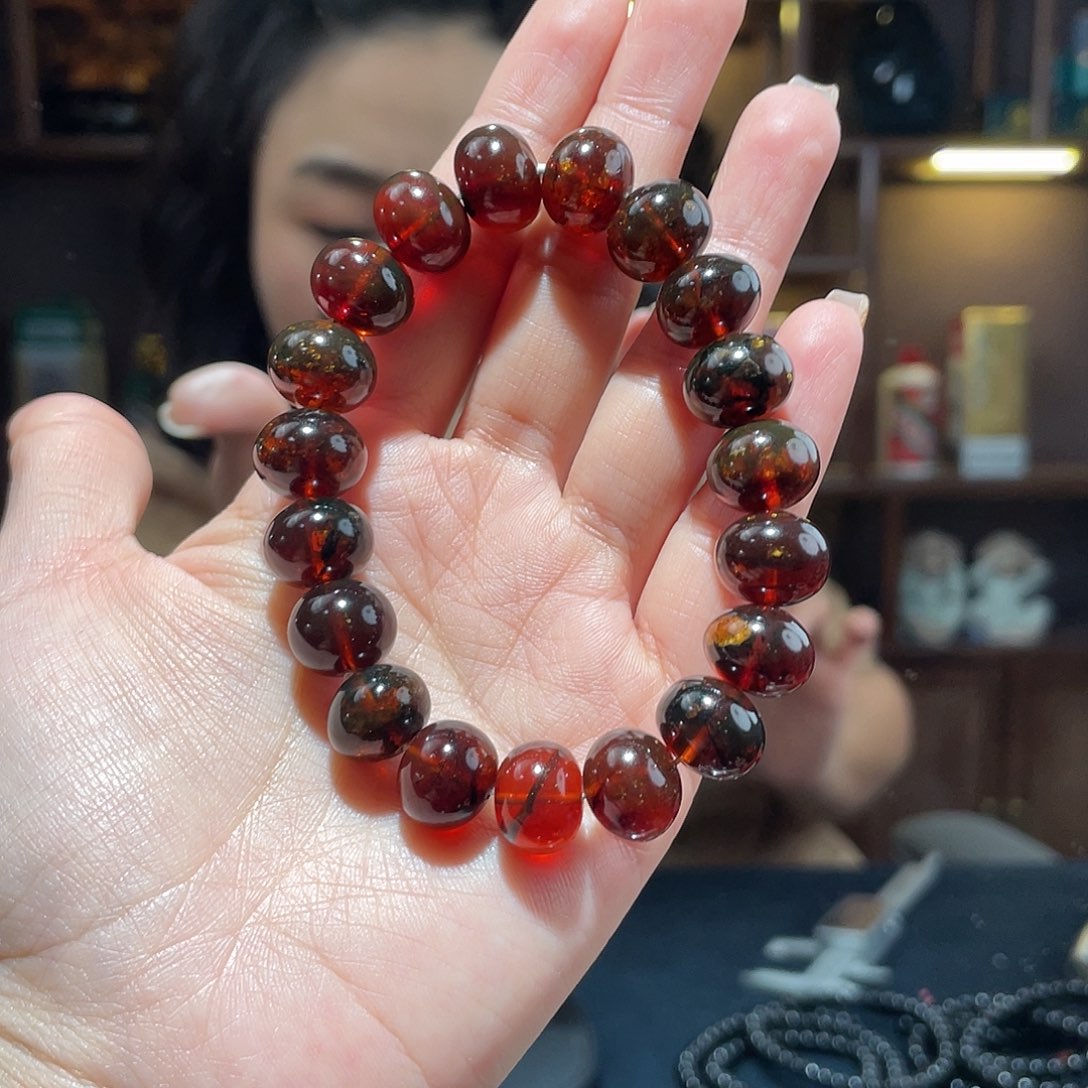 琥珀颈饰未镶嵌用****913m血