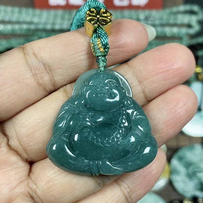 【闪购商品】翡翠颈饰未镶嵌玉吊坠翡翠玉项链佛