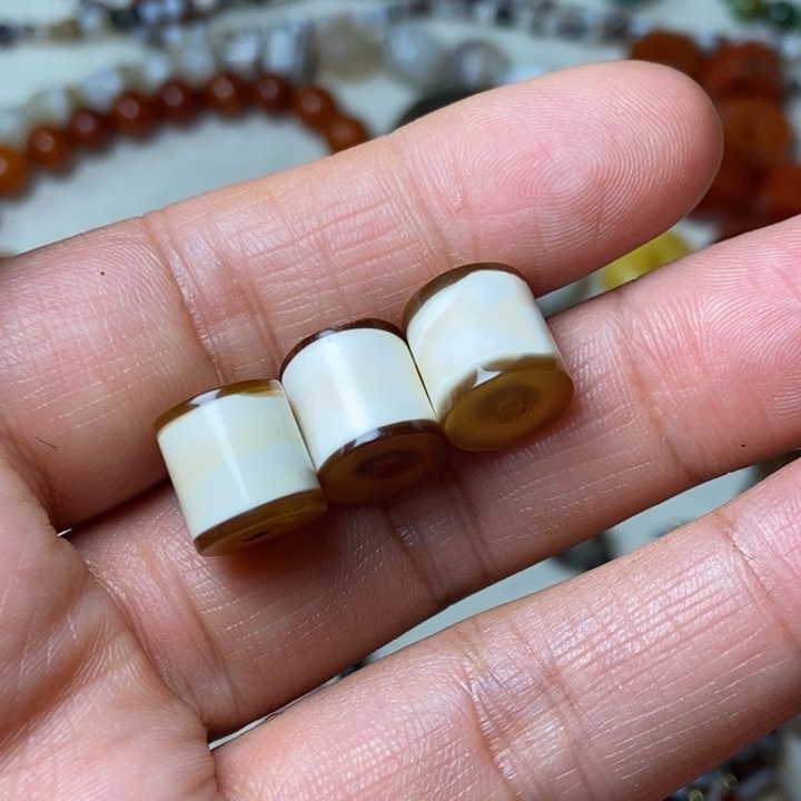 已***置石英石纯铜藏传古珠