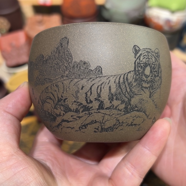 紫砂茶杯宜兴紫砂主人杯