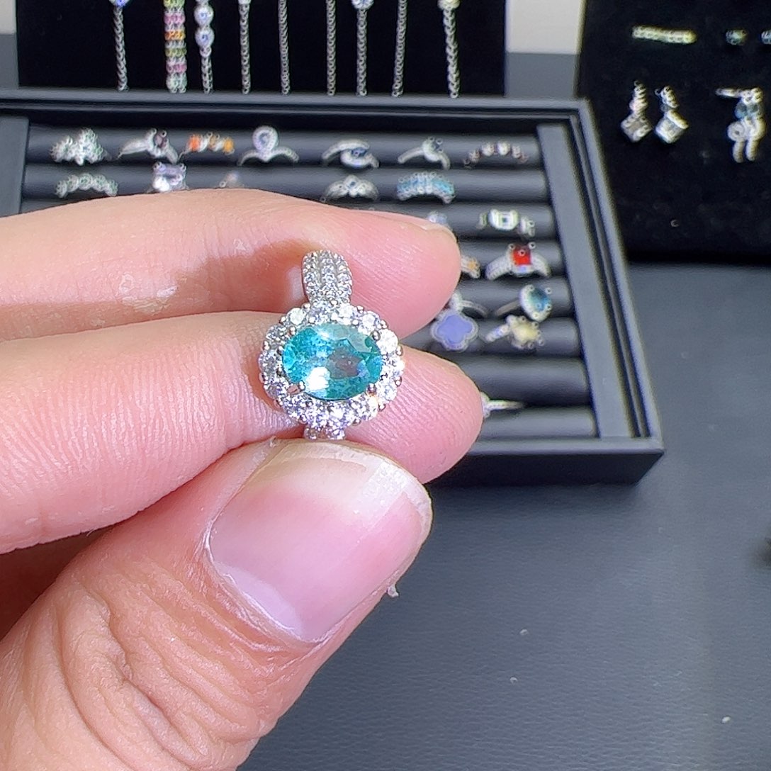 紫晶珠宝半成品银S925镶嵌