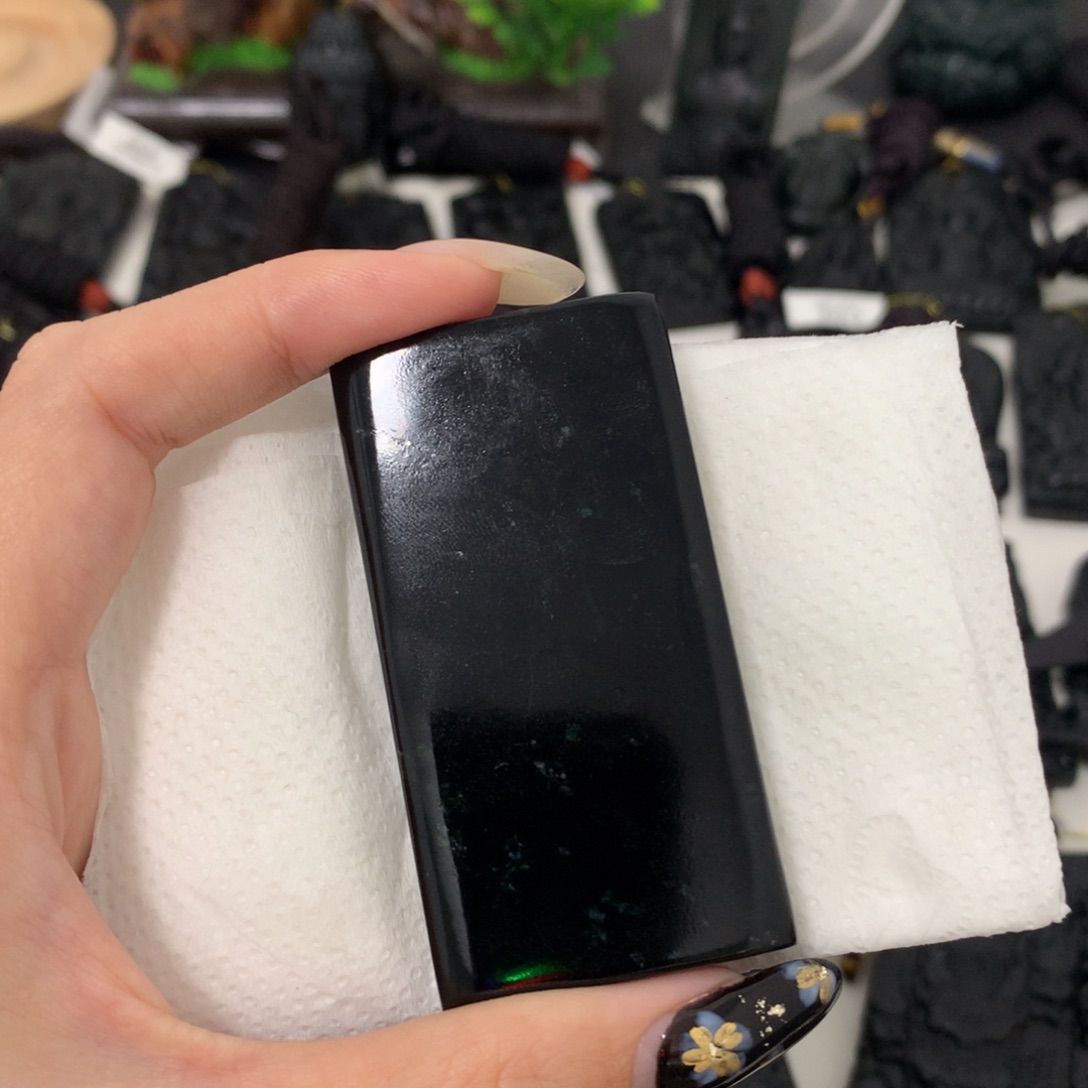 天然缅甸a货钢琴黑挂件