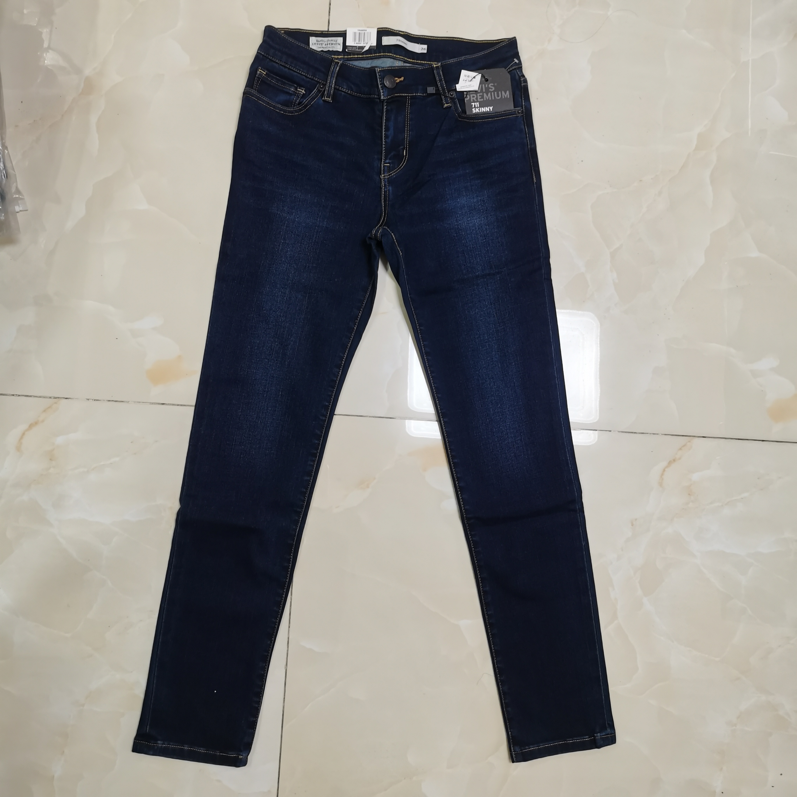 秋冬新款宽松直筒弹力男士牛仔裤牛仔长裤