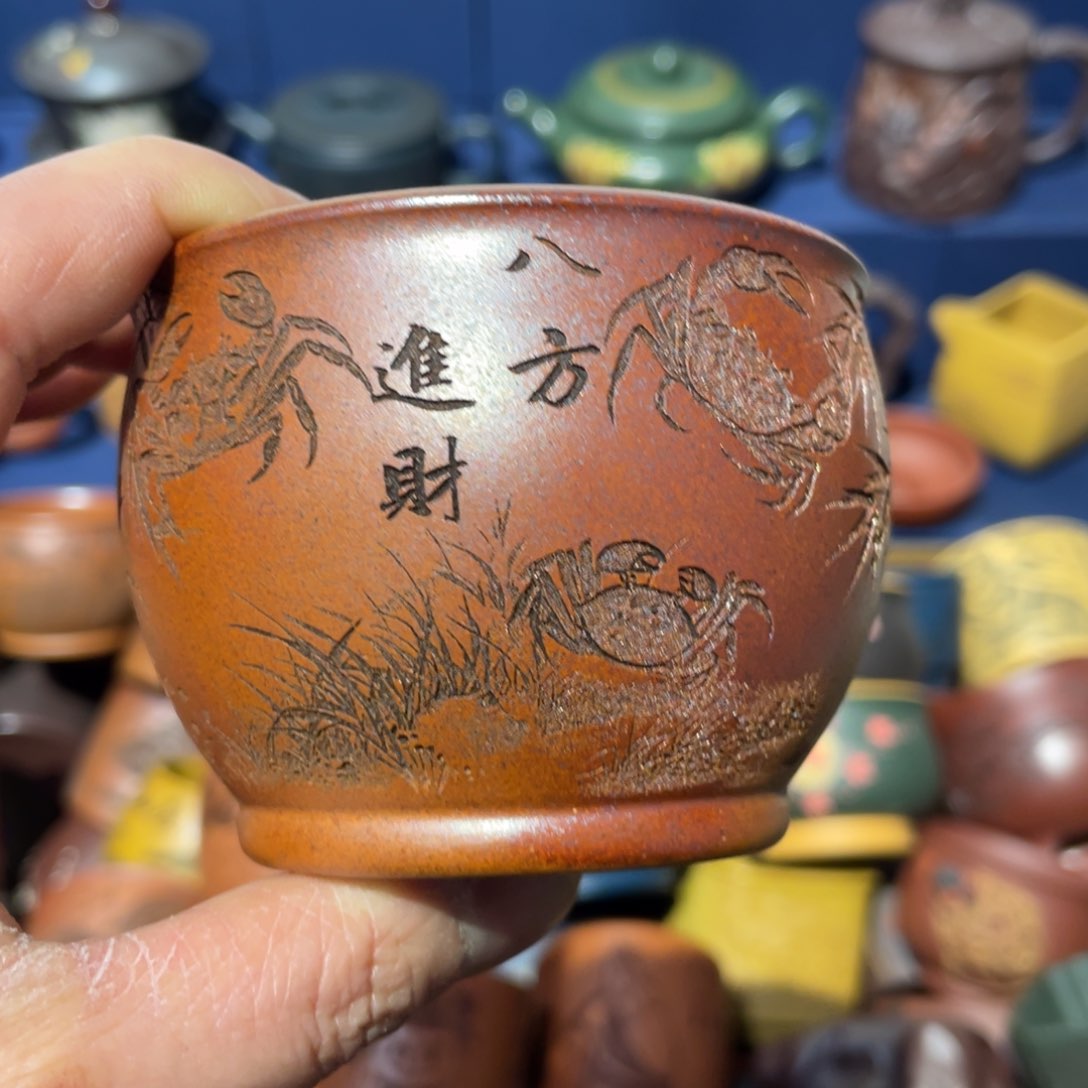 原矿紫砂手工主人杯