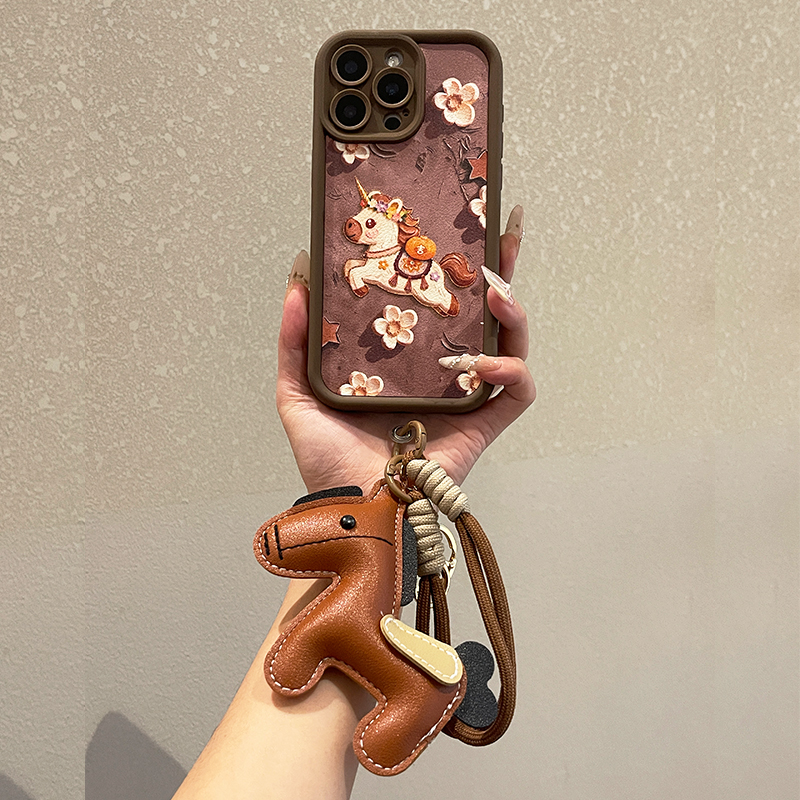 秋冬款小羊皮软壳适用苹果华为荣耀oppo小米vivo一加镜头全包防摔