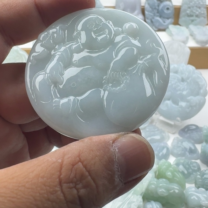 翡翠未镶嵌颈饰天然缅甸A货翡翠