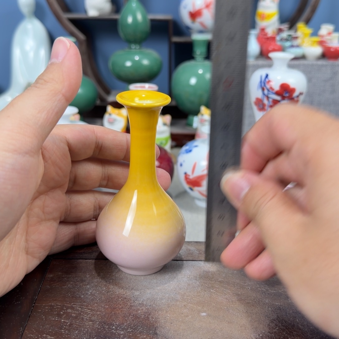 陶瓷手工小花器摆件