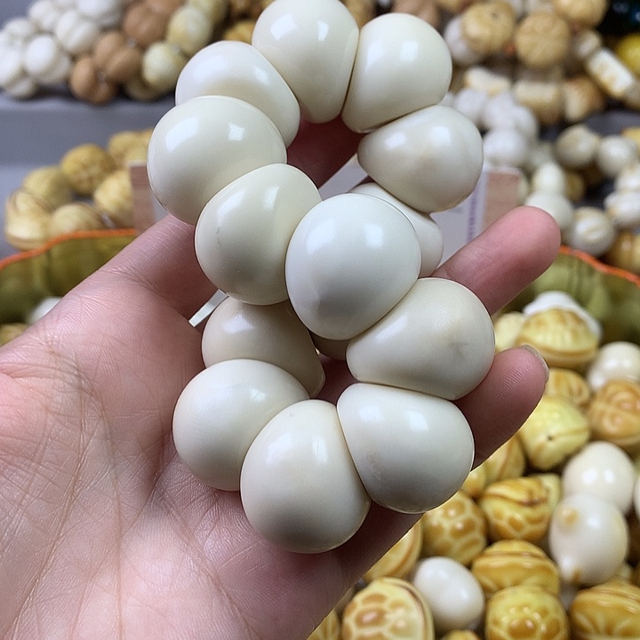 菩提根/象牙果手串象牙果瑕疵大肠 不退不换