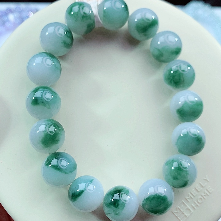 翡翠未镶嵌手链卡12.8