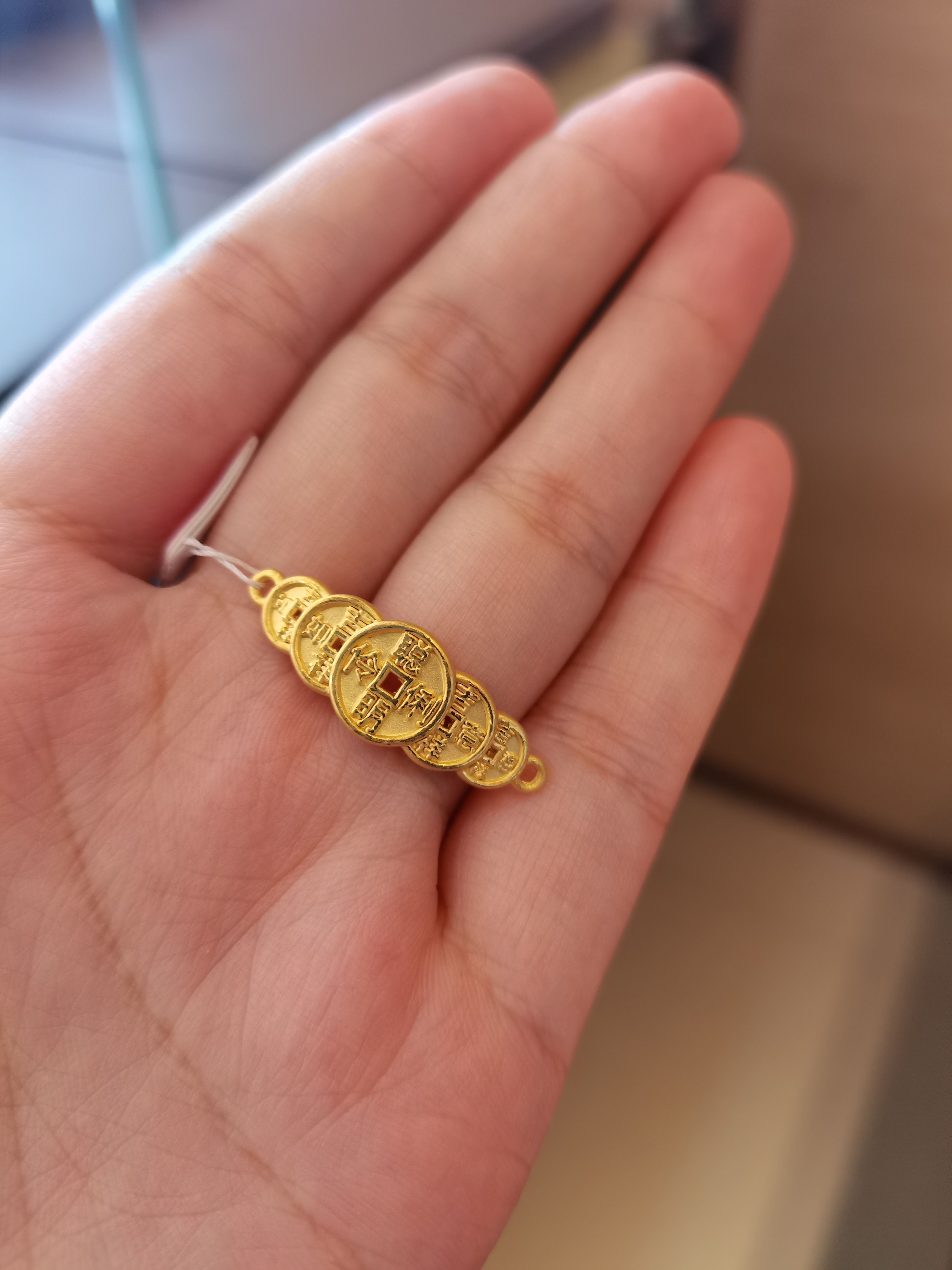 足金3D工艺五帝铜钱