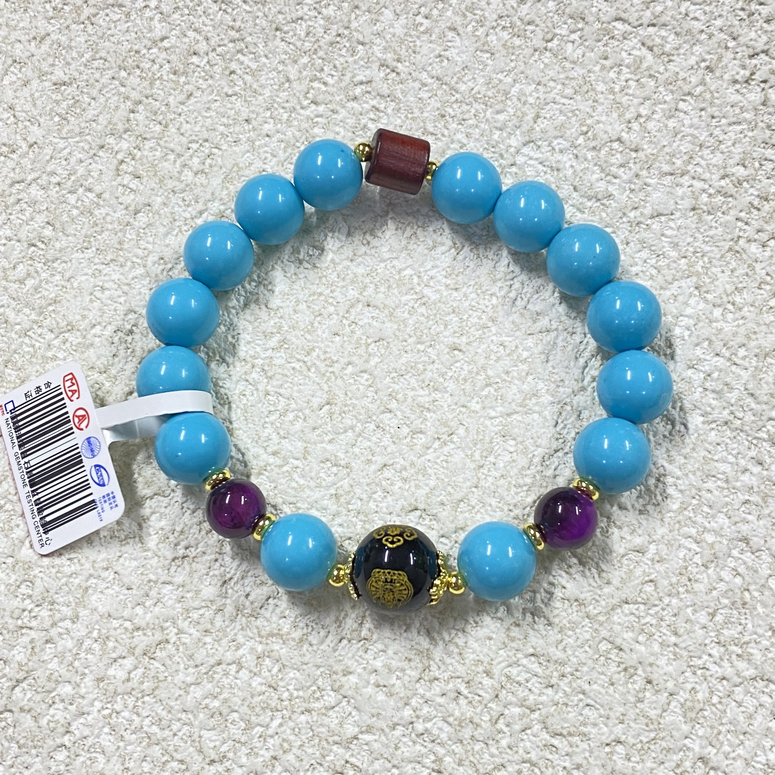 YHKINGS1305设计师款10m十二生肖黑曜石单圈