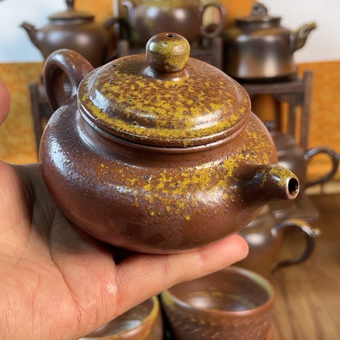 【闪购商品】棋*柴烧茶壶容量180毫升左右瑕疵