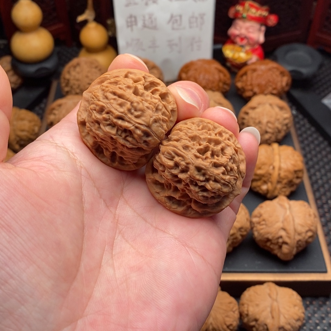 月***晴文玩核桃把件野生果