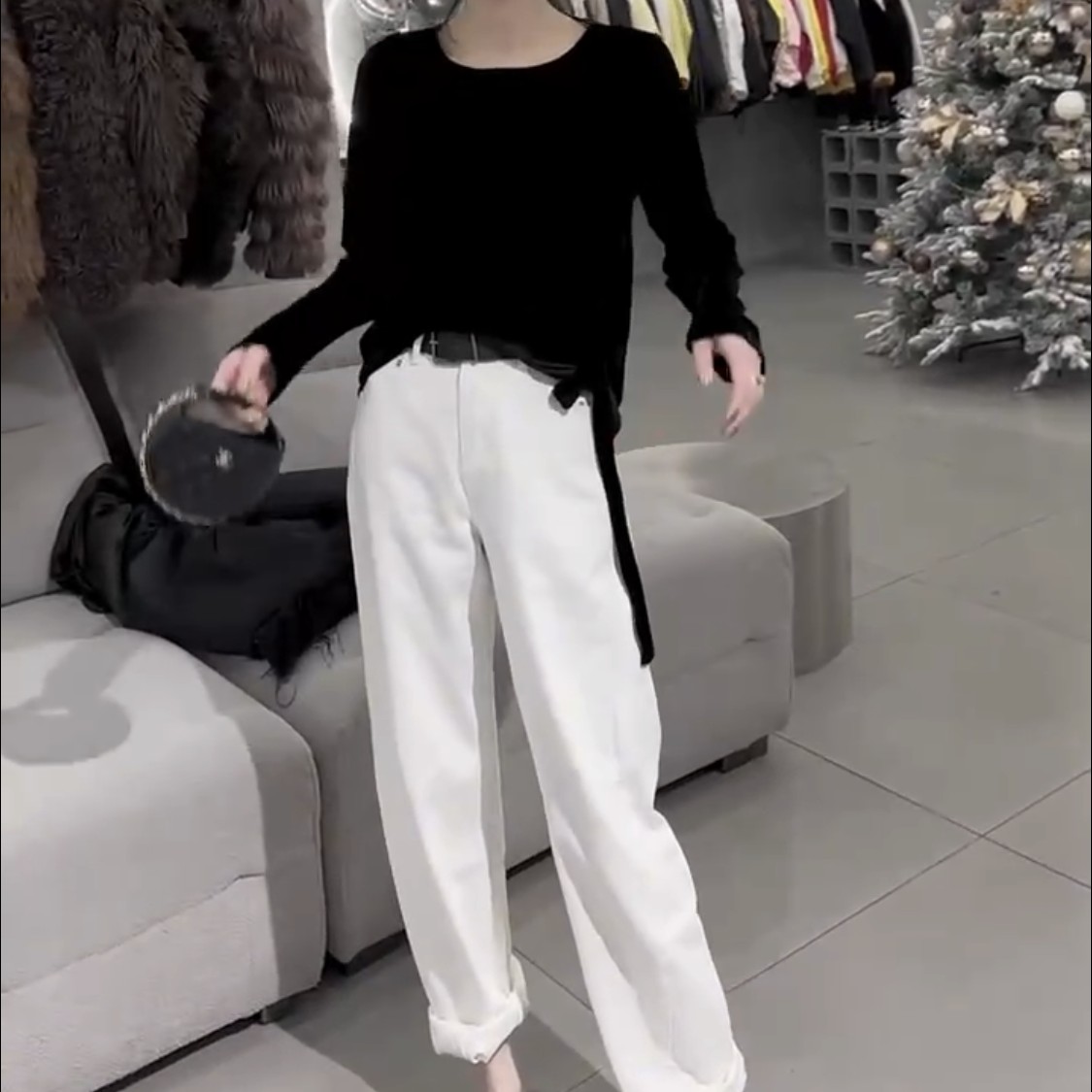 新款气质时尚洋气减龄显瘦休闲女装上衣休闲裤