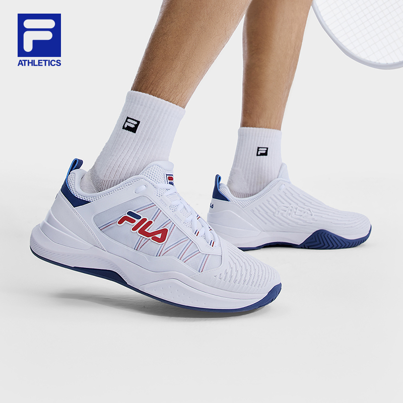 Fila/斐乐男【防崴脚耐磨网球鞋】夏季增高厚底轻便训练防滑运动鞋