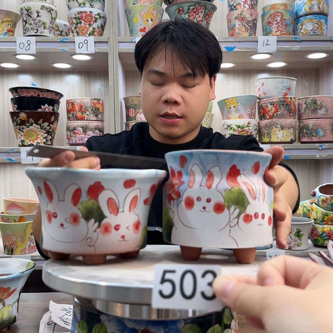 紫砂花盆瑕疵瑕疵503