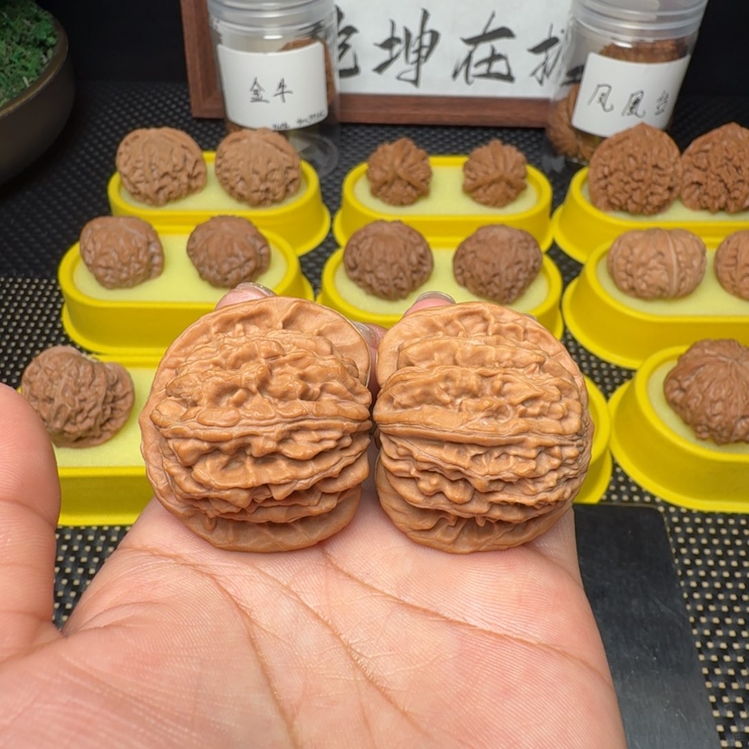 把件文玩核桃39四座楼