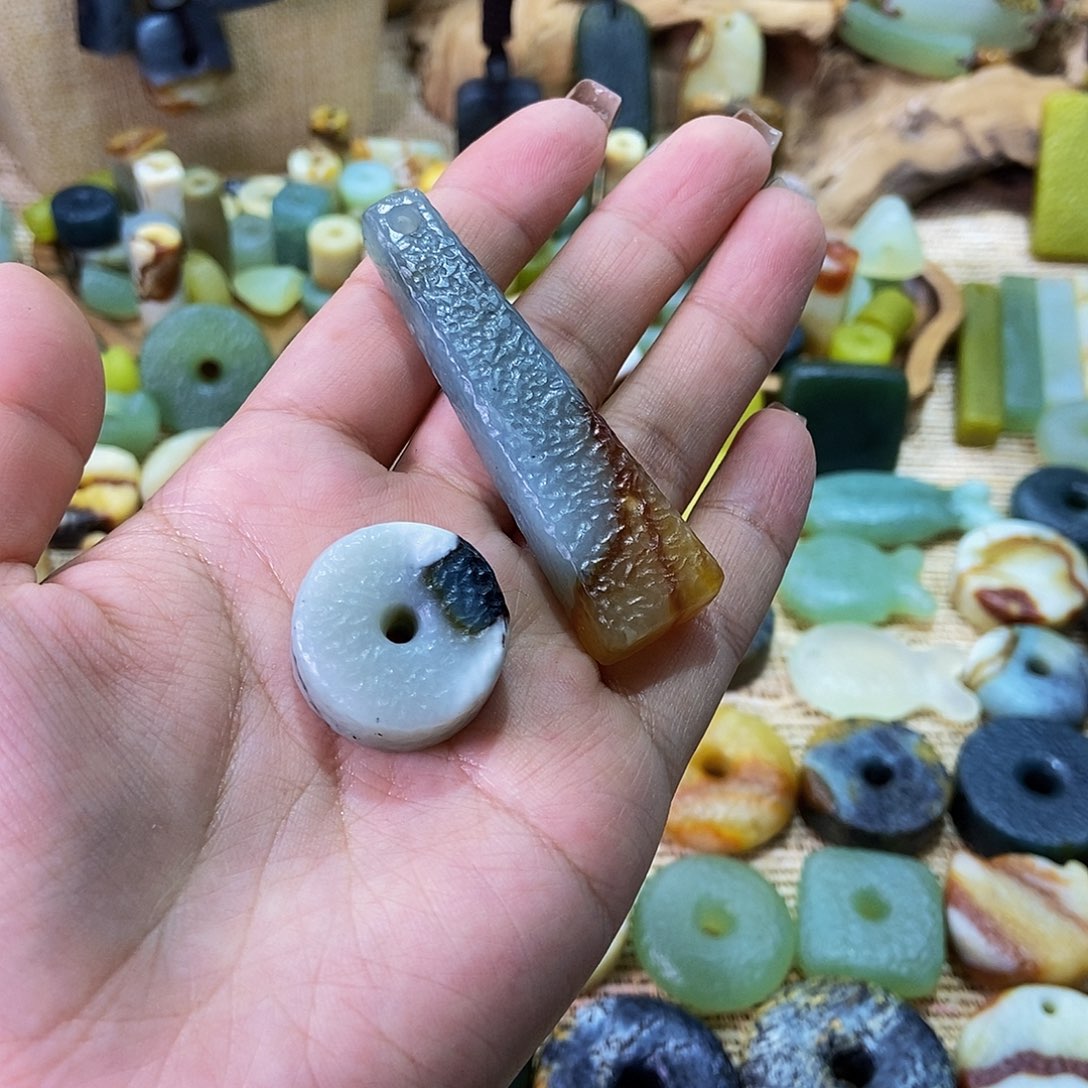 未镶嵌岫玉挂件啾***啾