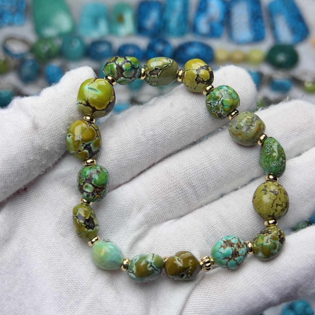 绿松石珠宝奇石未镶嵌