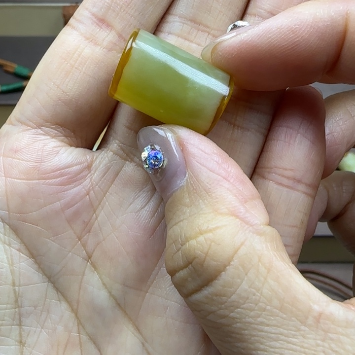 蛇纹石玉颈饰未镶嵌*️**