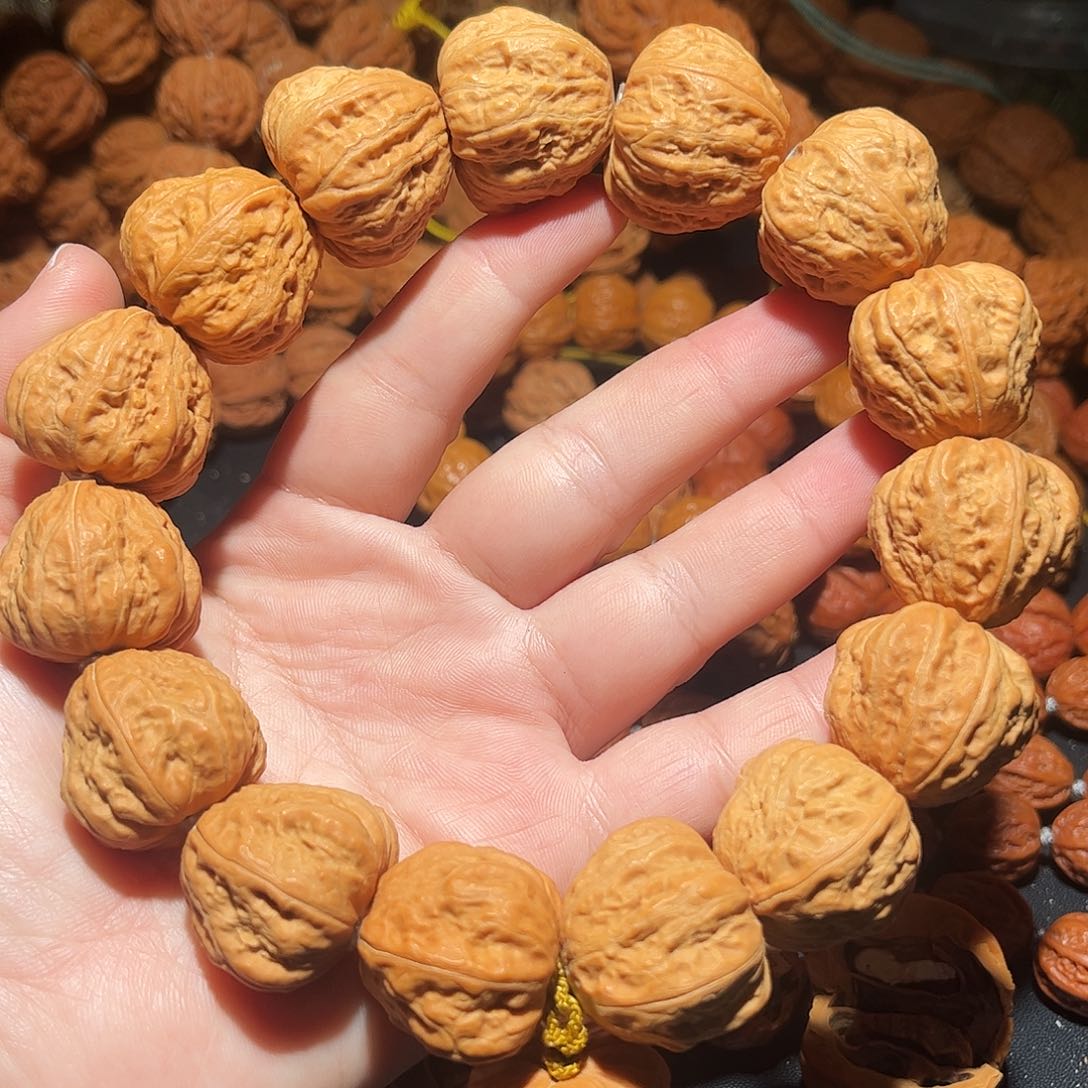 手串文玩核桃白茶蛤蟆头27