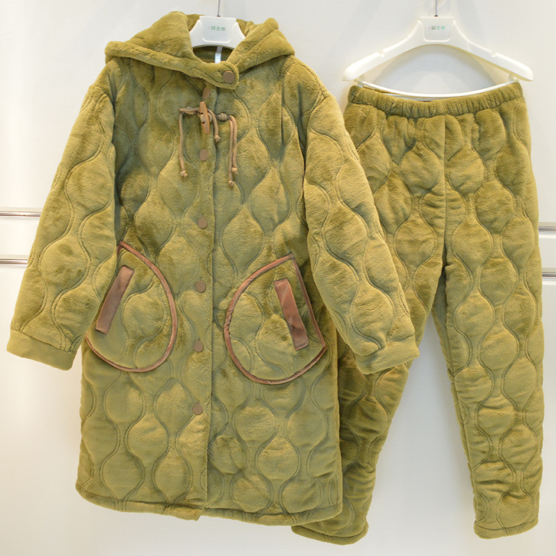 妮可雅品牌睡衣女士冬家居服21656