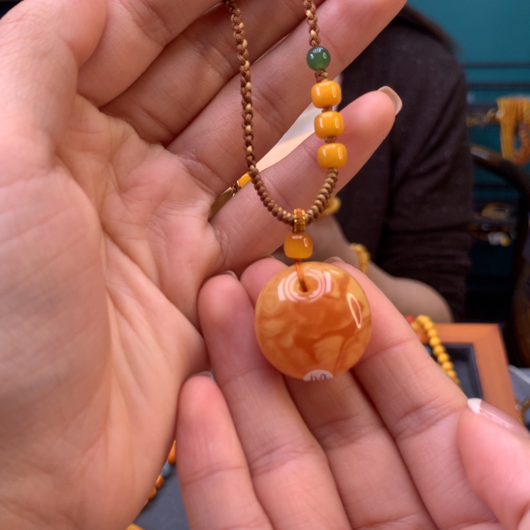 蜜蜡未镶嵌颈饰天然