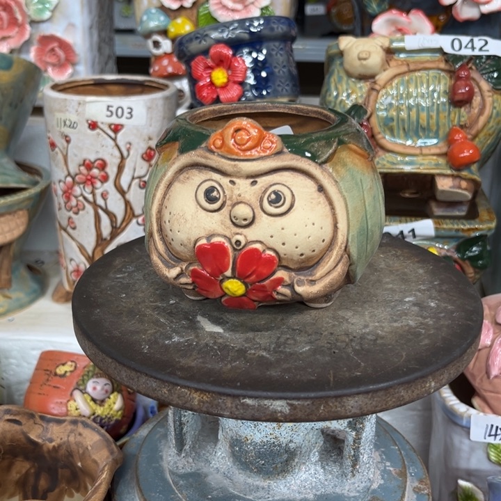 紫砂花盆粗陶材质多肉花盆