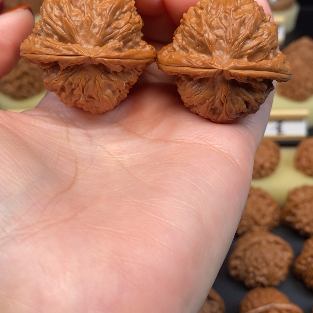 吊坠文玩核桃白狮子41