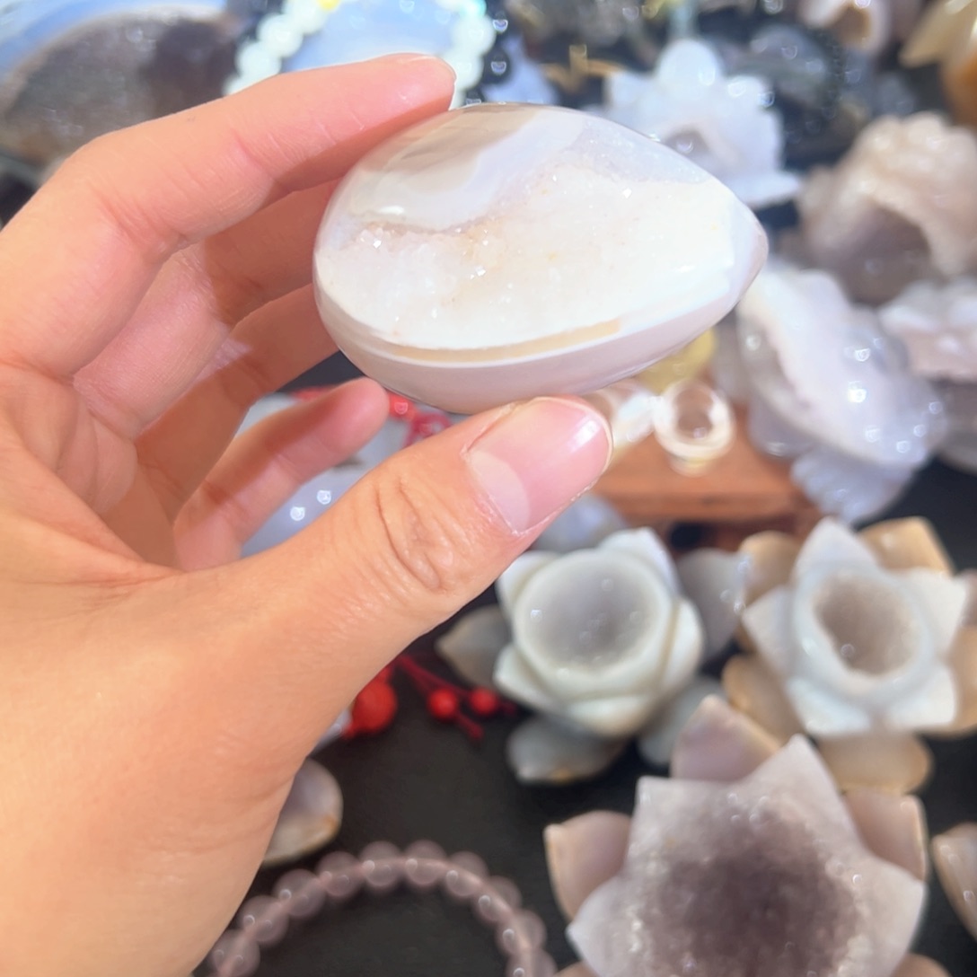 玛瑙/玉髓天然好运未镶嵌