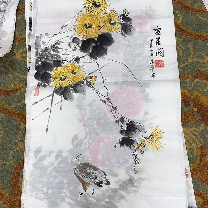 国画三尺整张李清华