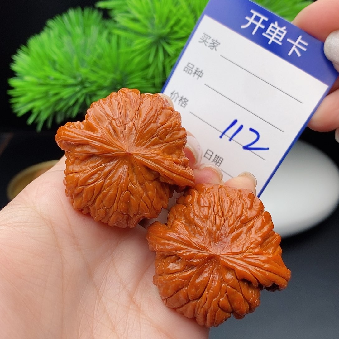 文玩核桃把件45磨盘112