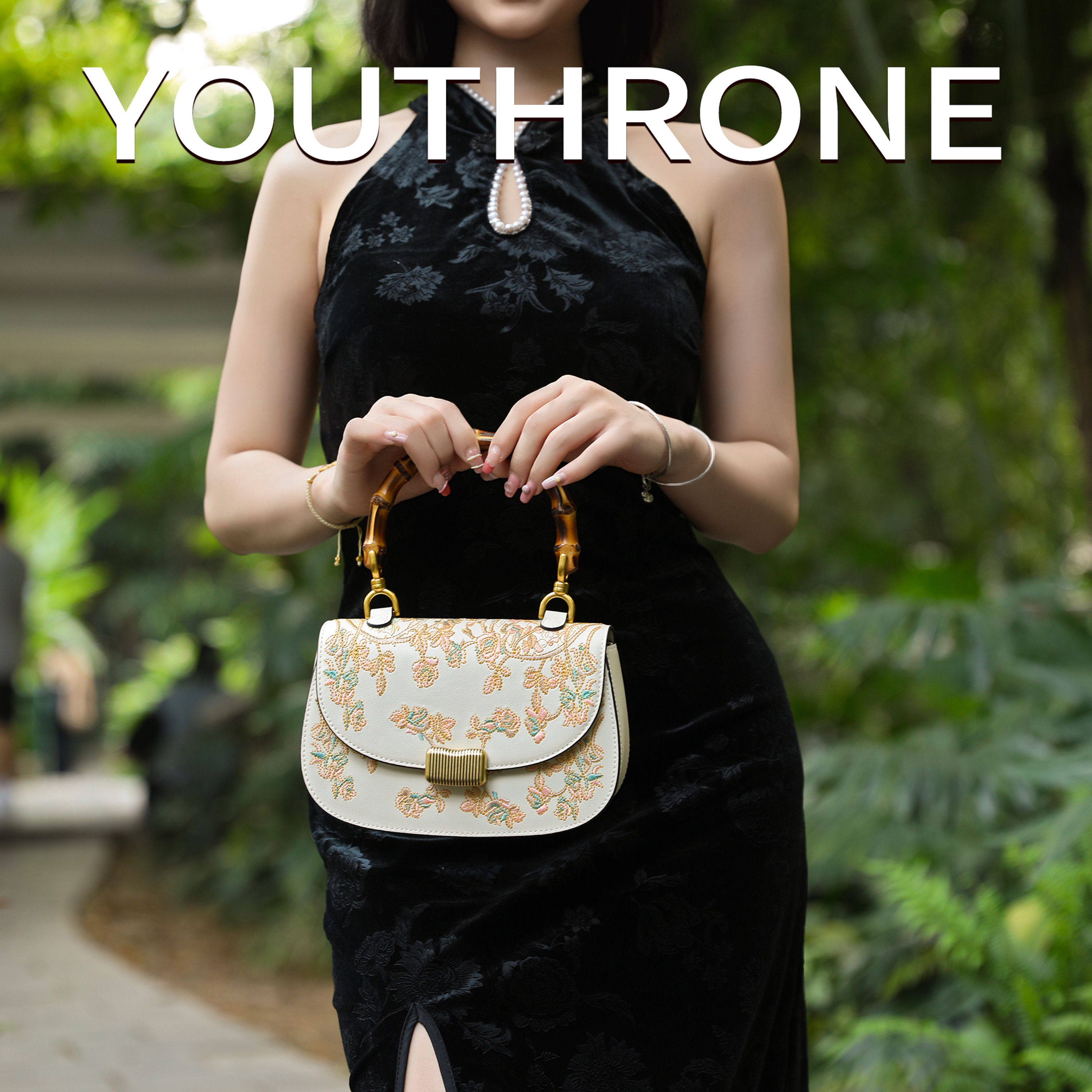 【新品】永幸少女的花园非遗苏绣手工包包牛皮单肩包