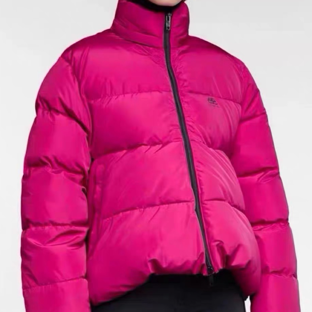 99新 Balenciaga/巴黎世家 立领宽松版棉服外套/34码/C01674