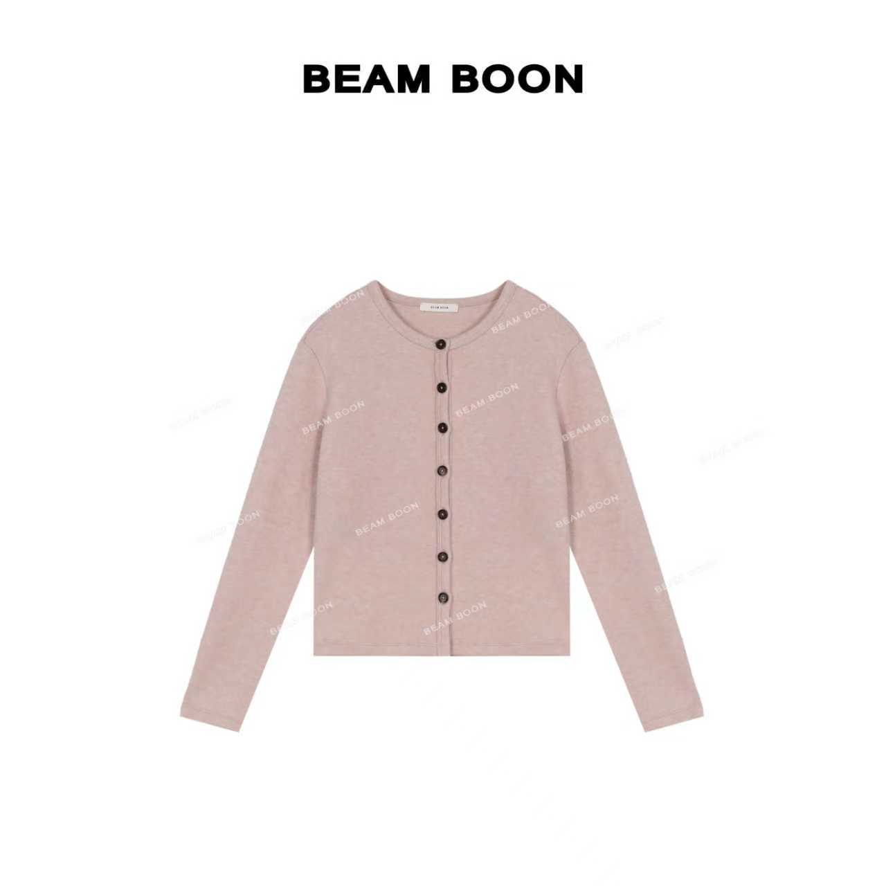 【奶泡泡】lo*we超糯超软云朵羊绒条细腻单排扣撞色刺绣开衫