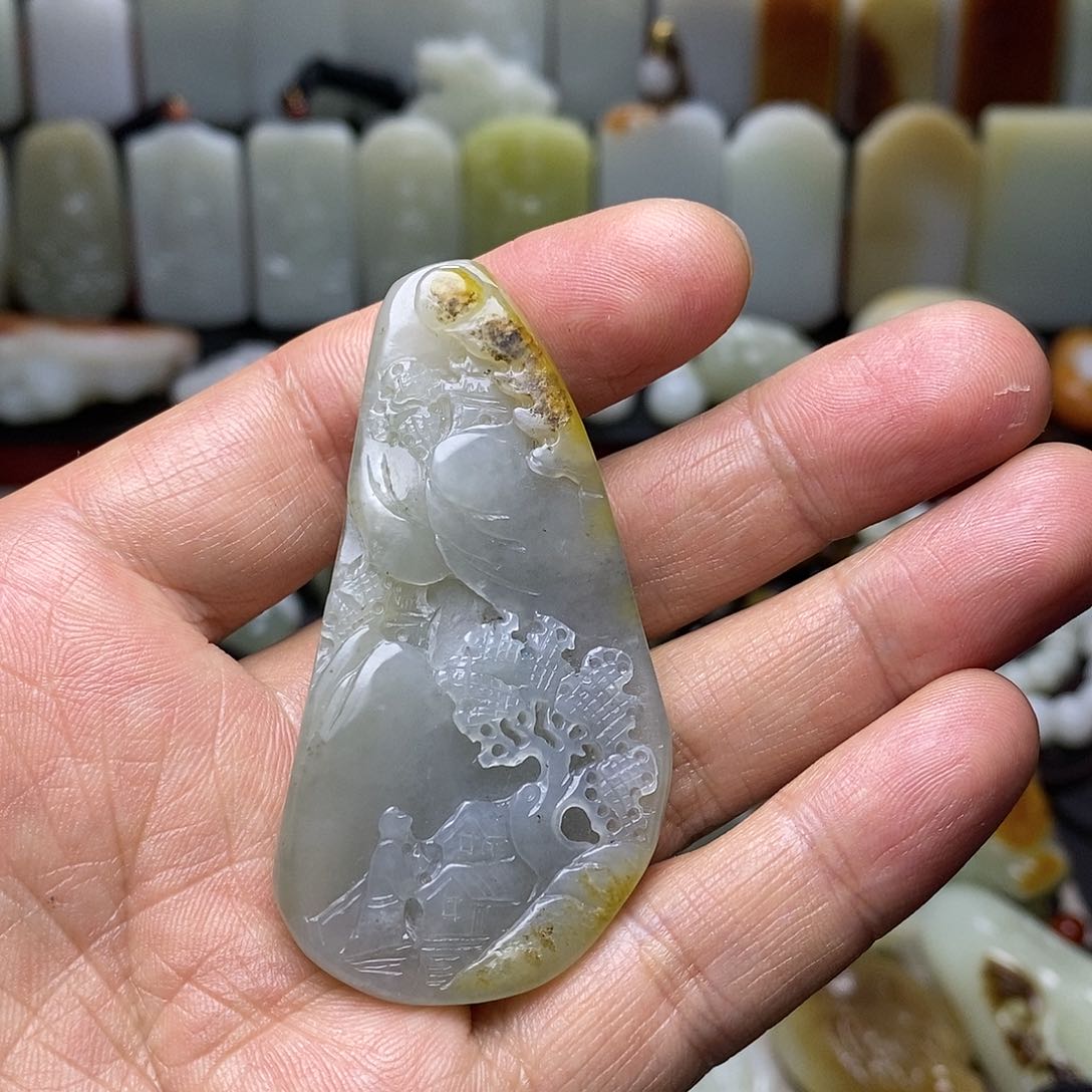 和田玉挂件未镶嵌