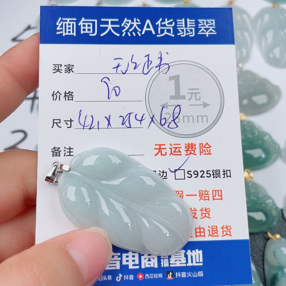 翡翠银S925镶嵌颈饰翡翠