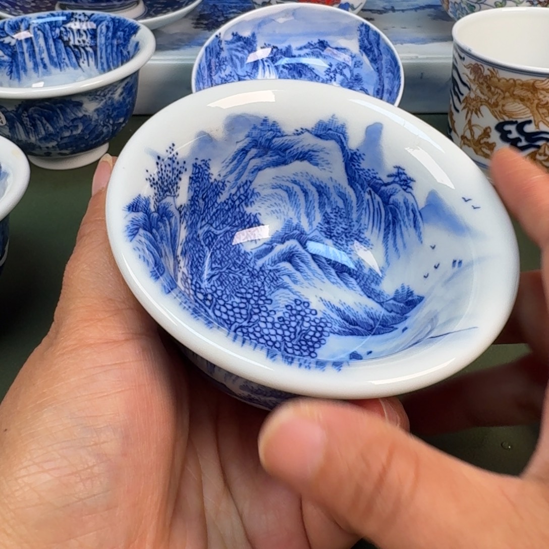 陶景德镇纯手绘茶具圆圆279