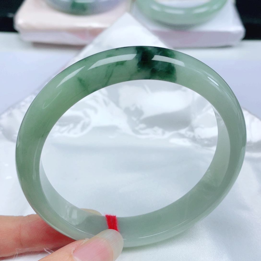 未镶嵌手镯翡翠  编号20 正圈62+