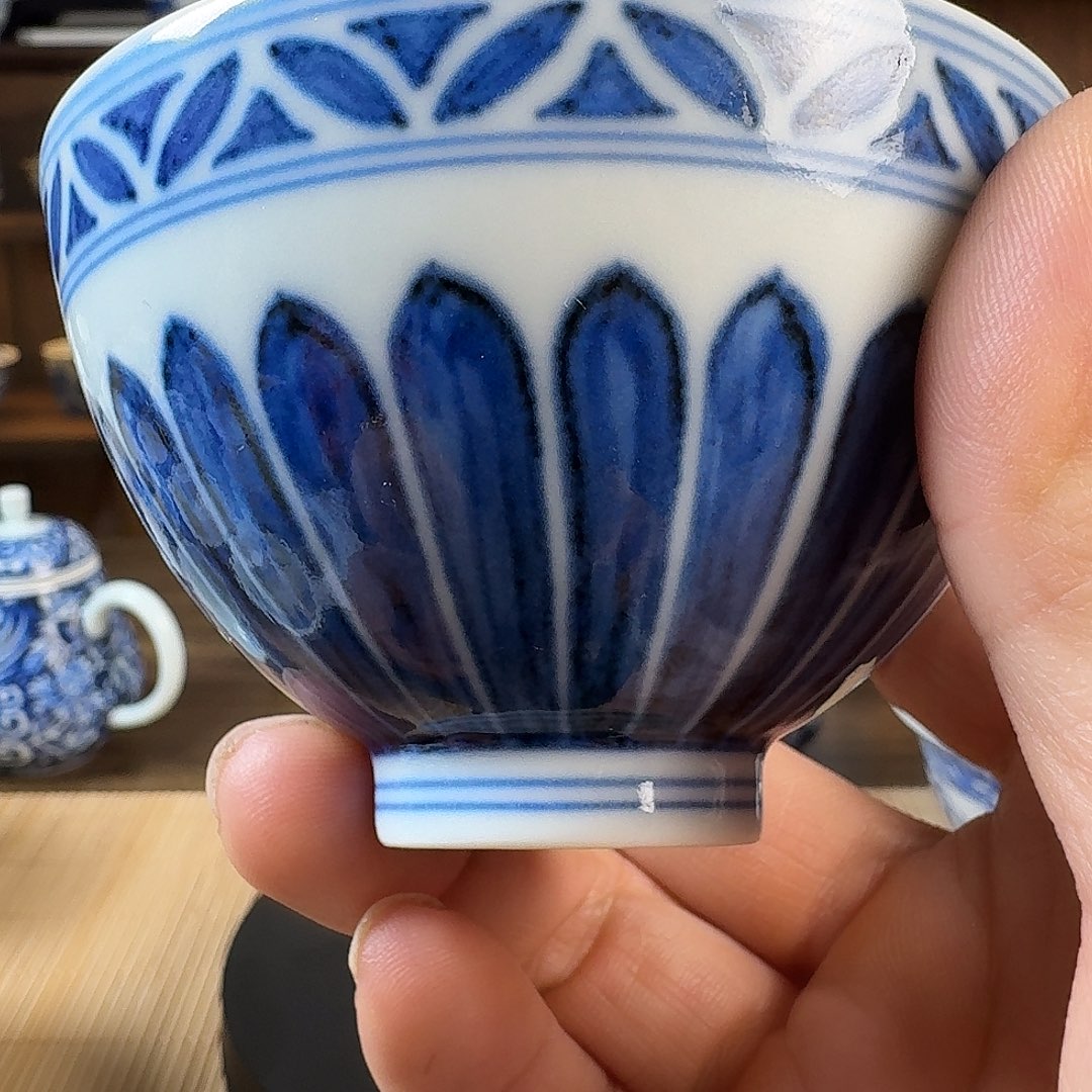 陶宝相鸡心杯1个一