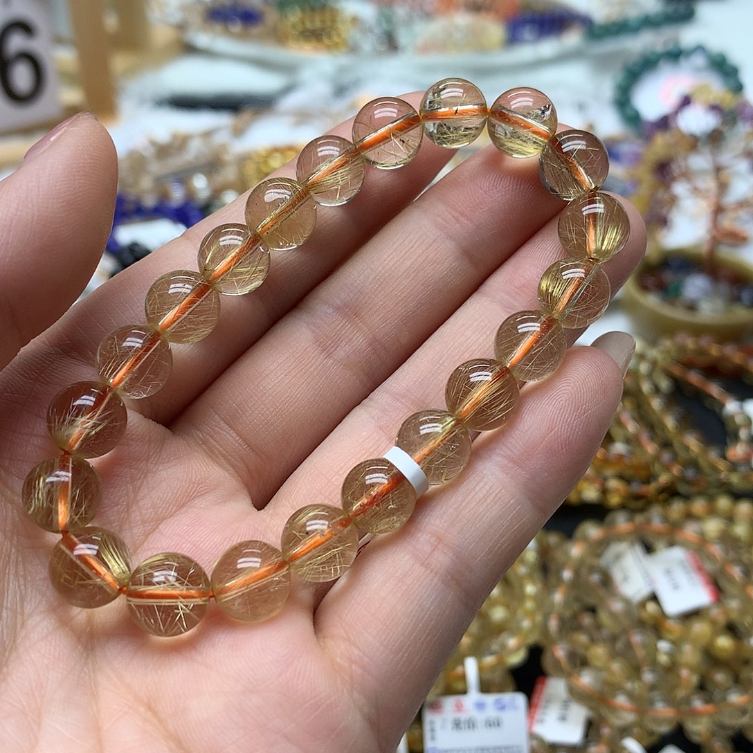 荷***饭手链水晶未镶嵌手链