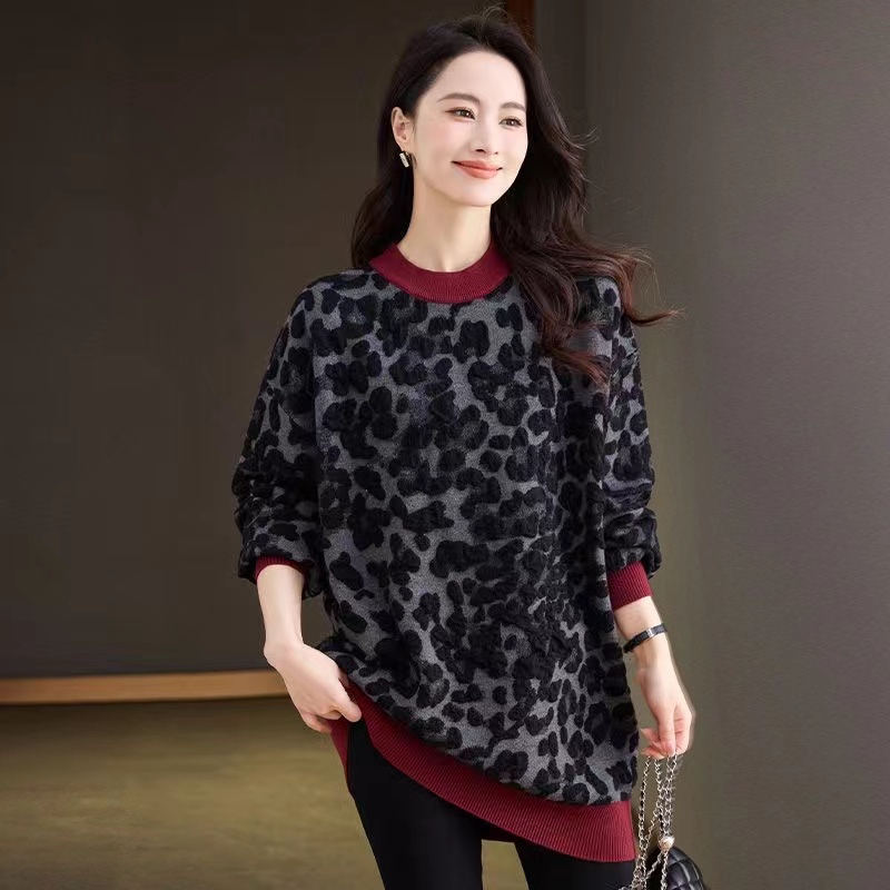 大码宽松中长款百搭打底衫毛衣TMT-12CJ578